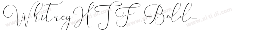 WhitneyHTF Bold字体转换